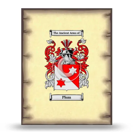 Plum Coat of Arms Print