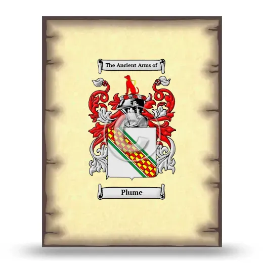 Plume Coat of Arms Print