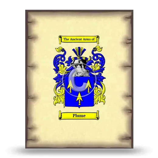 Plume Coat of Arms Print