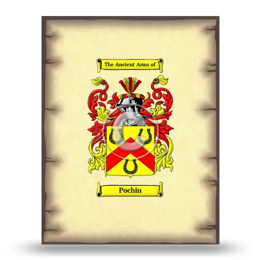 Pochin Coat of Arms Print