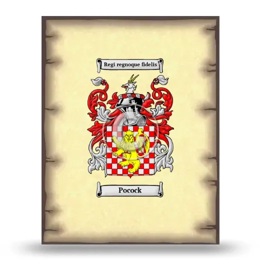 Pocock Coat of Arms Print
