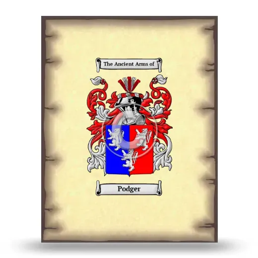 Podger Coat of Arms Print
