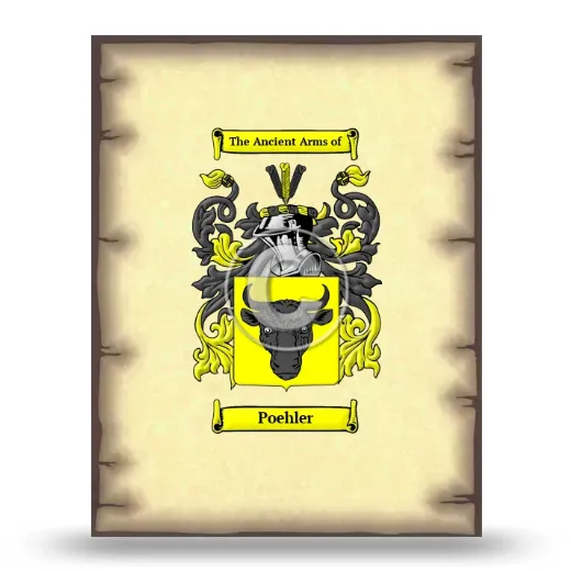 Poehler Coat of Arms Print