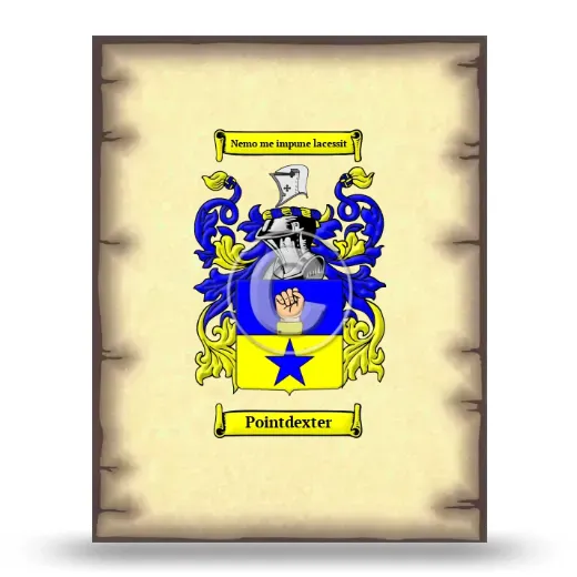 Pointdexter Coat of Arms Print
