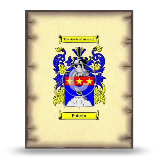 Poitvin Coat of Arms Print