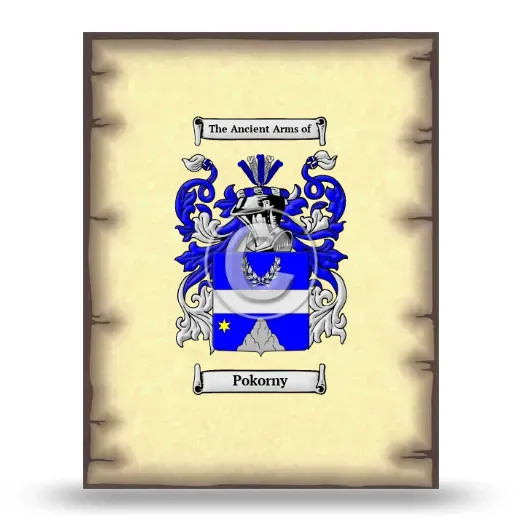 Pokorny Coat of Arms Print