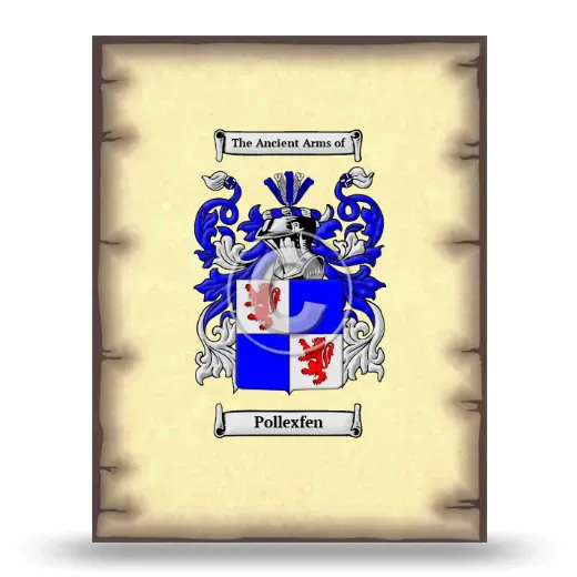 Pollexfen Coat of Arms Print