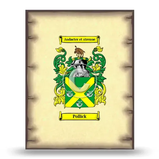 Pollick Coat of Arms Print