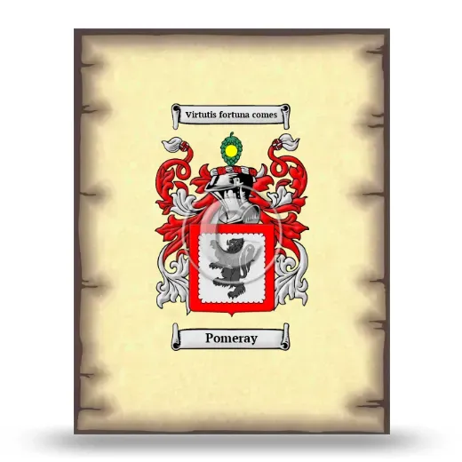 Pomeray Coat of Arms Print