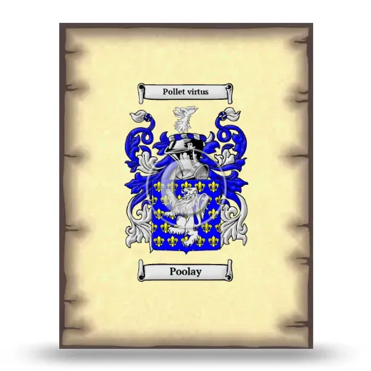 Poolay Coat of Arms Print