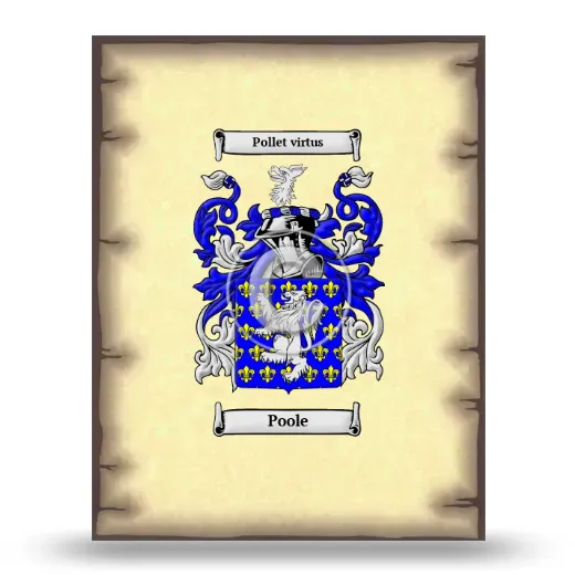 Poole Coat of Arms Print