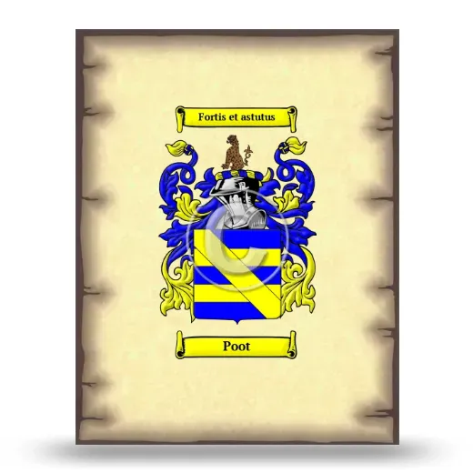 Poot Coat of Arms Print