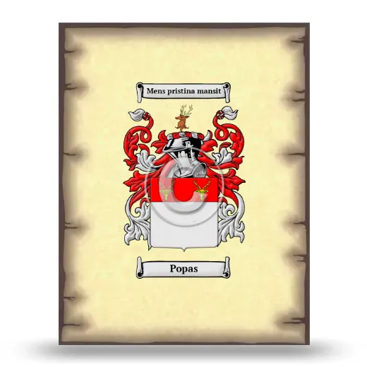 Popas Coat of Arms Print