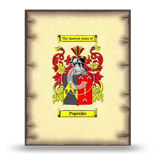 Popenko Coat of Arms Print
