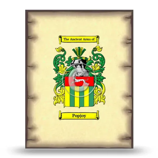 Popjoy Coat of Arms Print