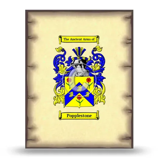 Popplestone Coat of Arms Print