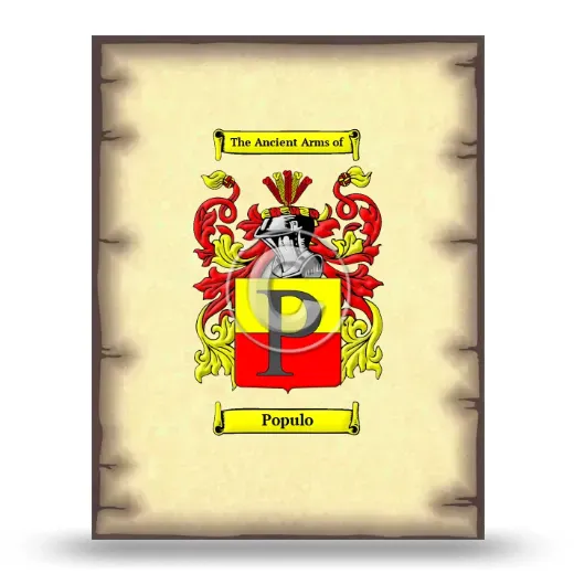 Populo Coat of Arms Print