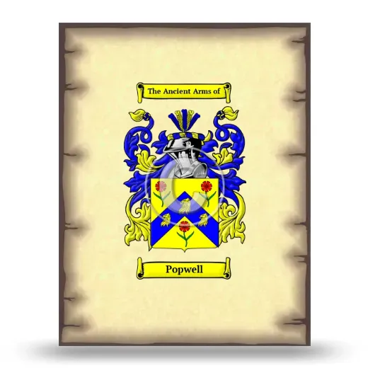 Popwell Coat of Arms Print