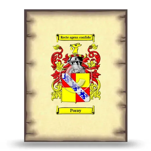 Poray Coat of Arms Print