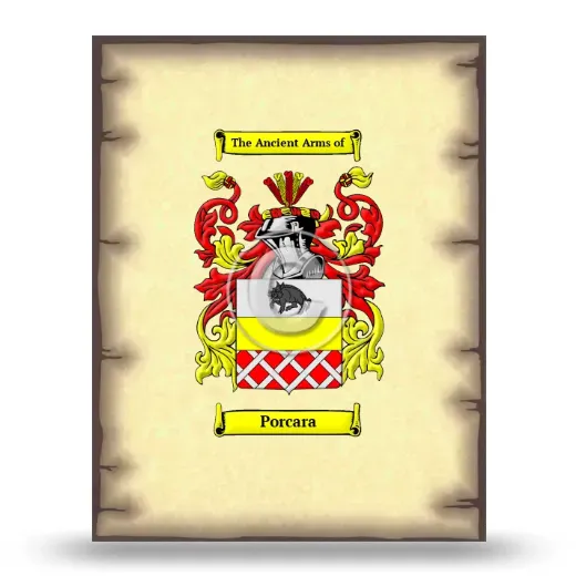 Porcara Coat of Arms Print