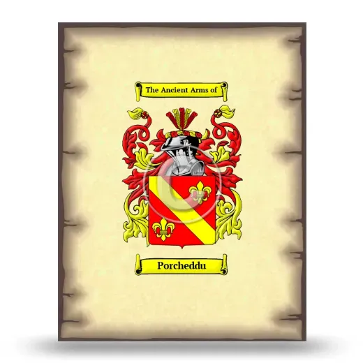 Porcheddu Coat of Arms Print