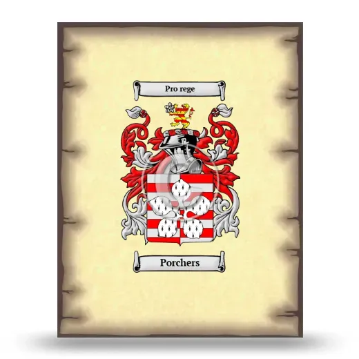 Porchers Coat of Arms Print