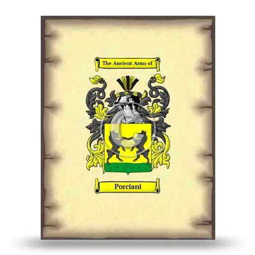 Porciani Coat of Arms Print