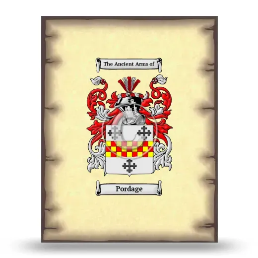 Pordage Coat of Arms Print