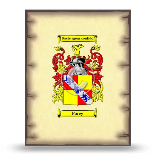 Porey Coat of Arms Print