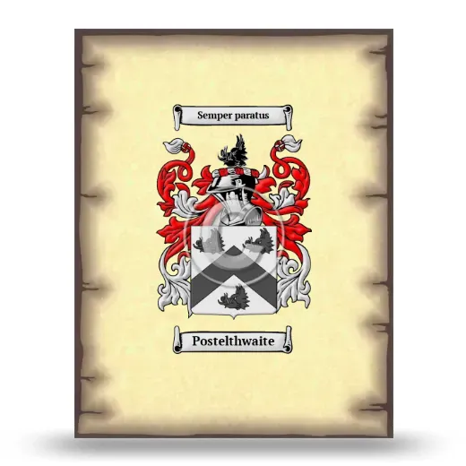 Postelthwaite Coat of Arms Print