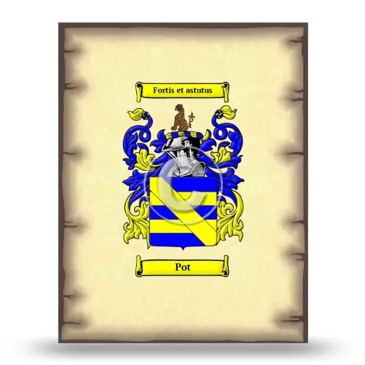 Pot Coat of Arms Print