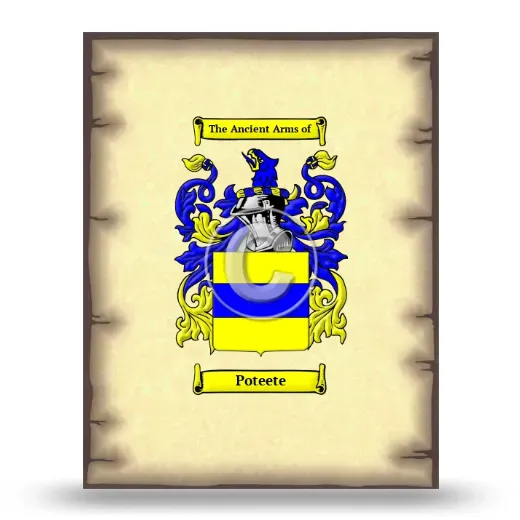 Poteete Coat of Arms Print