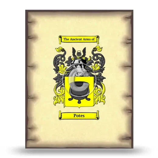 Potes Coat of Arms Print