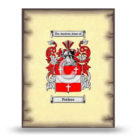Potiere Coat of Arms Print