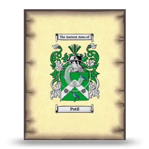 Potil Coat of Arms Print