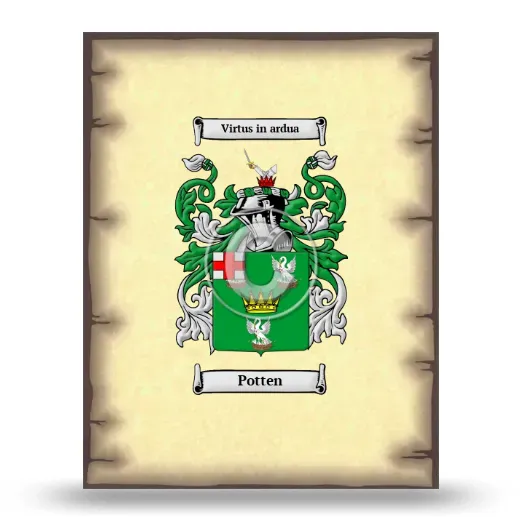 Potten Coat of Arms Print