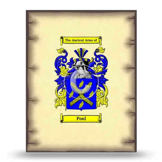 Poul Coat of Arms Print