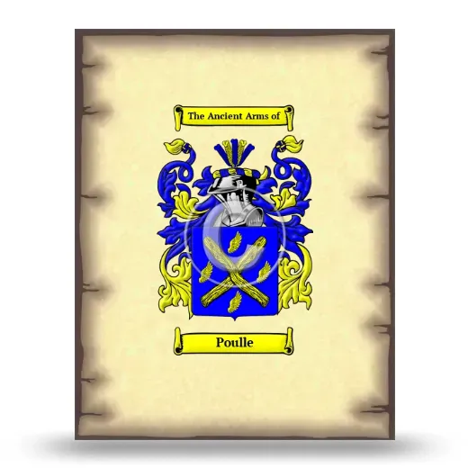 Poulle Coat of Arms Print