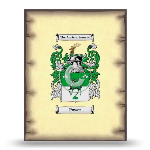 Power Coat of Arms Print