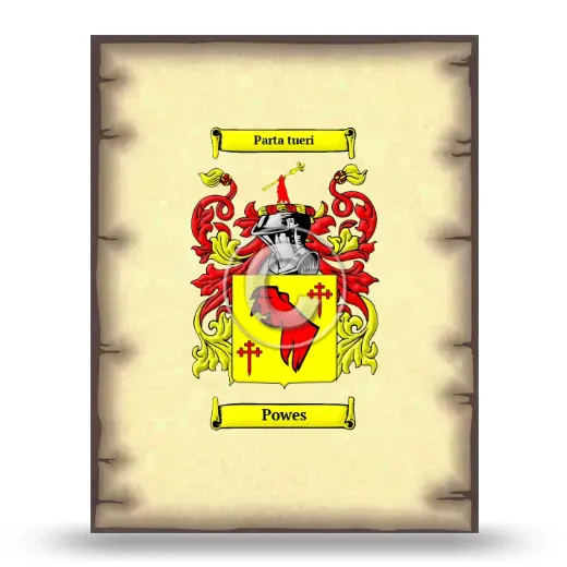 Powes Coat of Arms Print