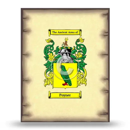Poyner Coat of Arms Print