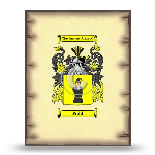 Prahl Coat of Arms Print