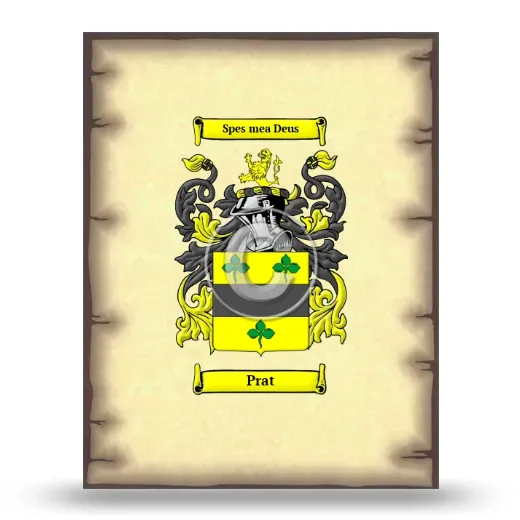 Prat Coat of Arms Print