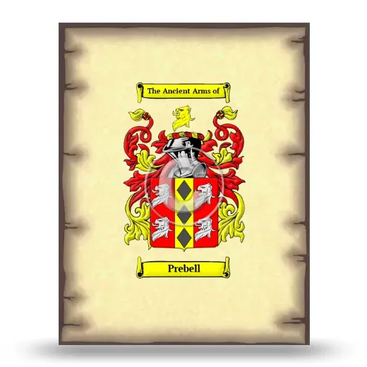 Prebell Coat of Arms Print