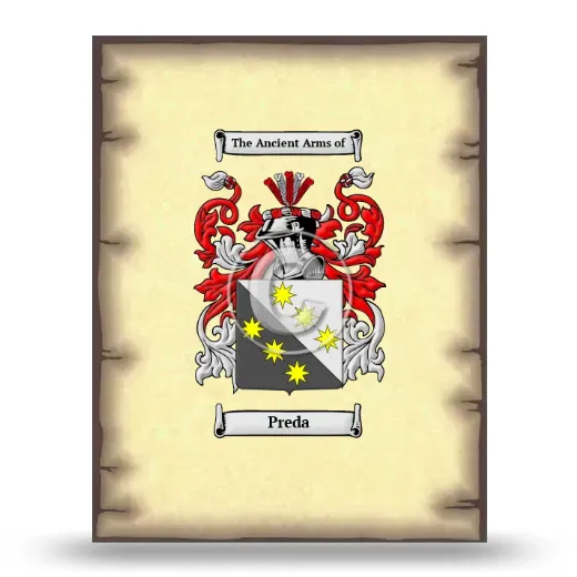 Preda Coat of Arms Print
