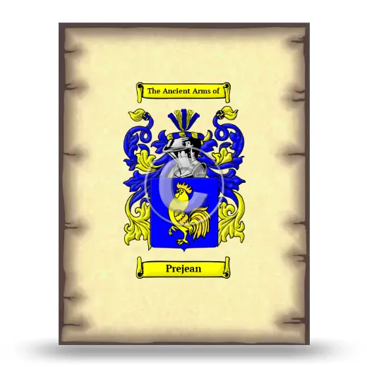 Prejean Coat of Arms Print
