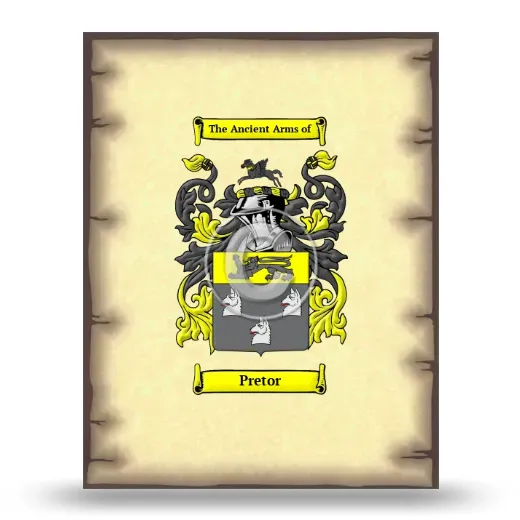 Pretor Coat of Arms Print