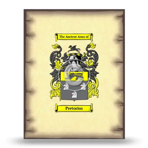 Pretorius Coat of Arms Print