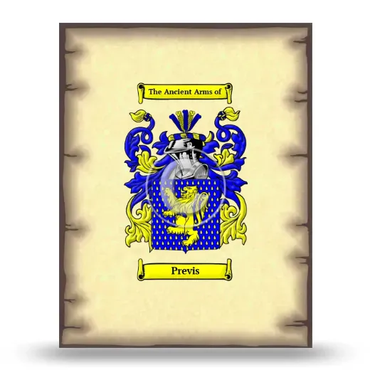Previs Coat of Arms Print
