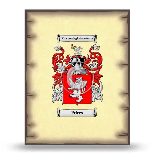Prices Coat of Arms Print